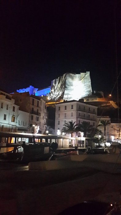 Eclairage de la citadelle de Bonifacio